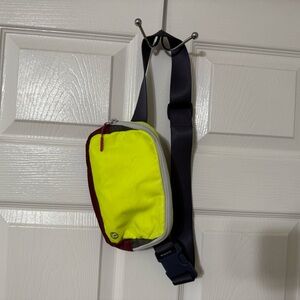 Lululemon Stylish Yellow and Red Bag